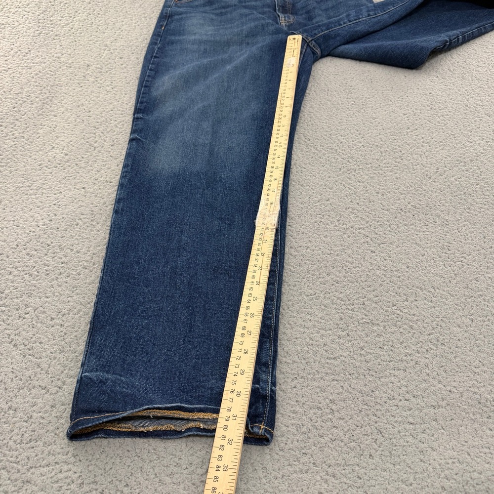 Old Navy OG Loose High Rise Straight Leg Blue Jeans Womens 16 Tall Medium Wash - Picture 8 of 12